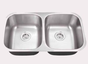 Classic Style 50/50 Kitchen Sink for Quartz or Granite Countertops, Royal Granite LLC.