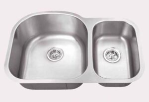 Classic Style 70/30 Kitchen Sink for Quartz or Granite Countertops,