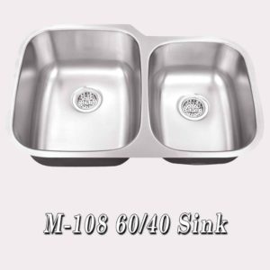 Classic Style 60/40 Kitchen Sink for Quartz or Granite Countertops, Royal Granite LLC.